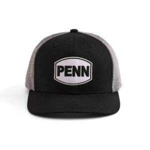 PENN? Black Heather Grey Trucker Hat