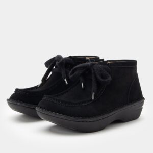 Fae Black Suede Boot