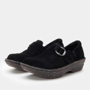Fynn Black Suede Shoe
