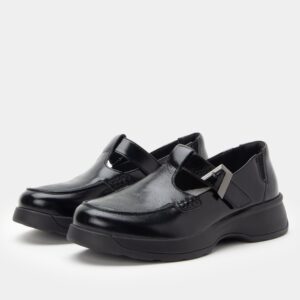 Jensie Glazed Black Shoe