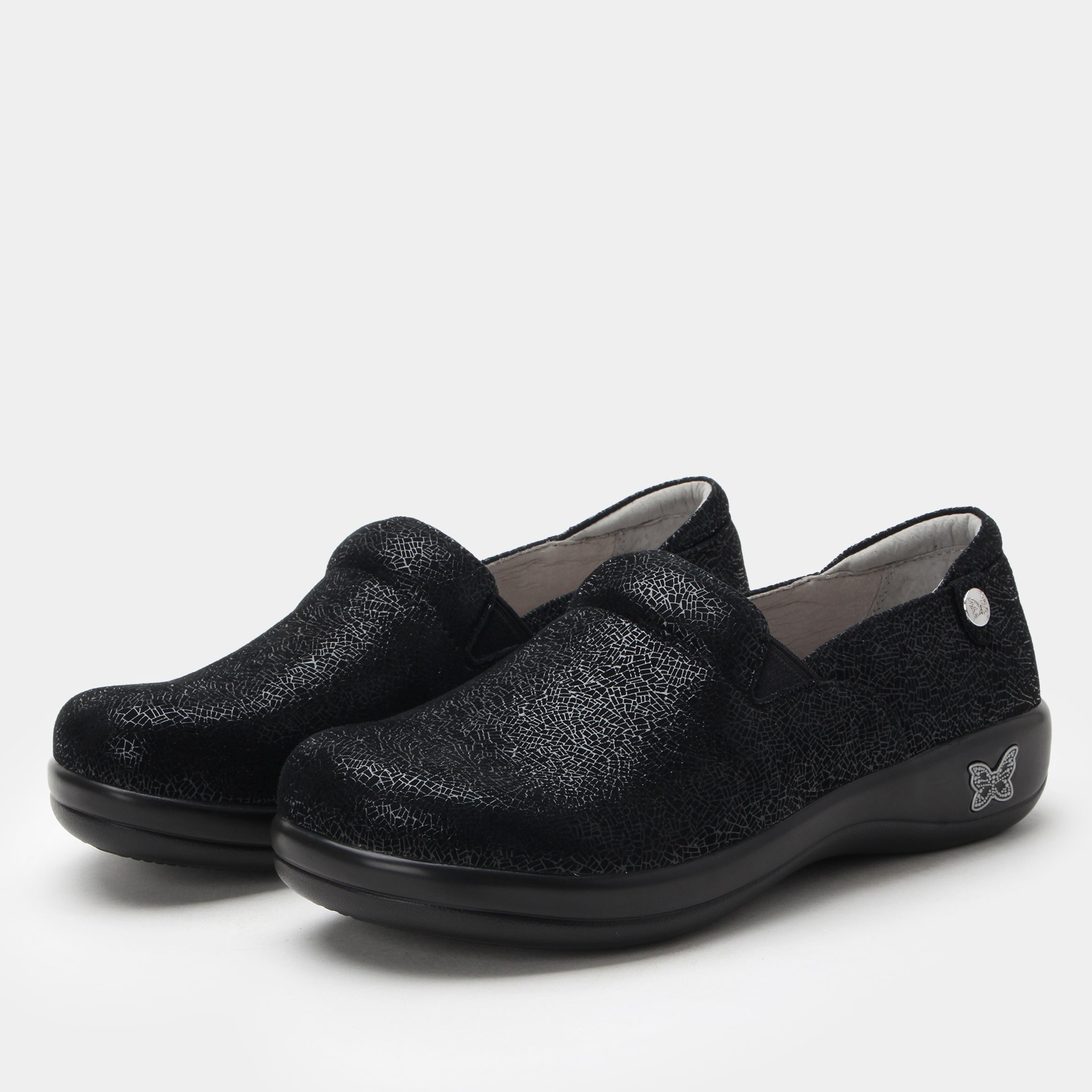 Keli Crackle Black Shoe