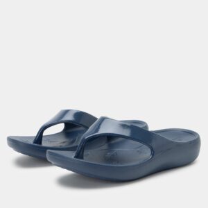 Ode Navy Gloss Sandal